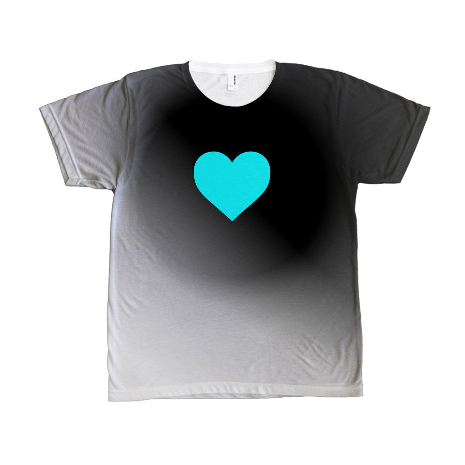 NON cyan heart/freez | allover T - PL401 Sublimation Tshirt - American Apparel - ΚΑΛΟ Shop - 2