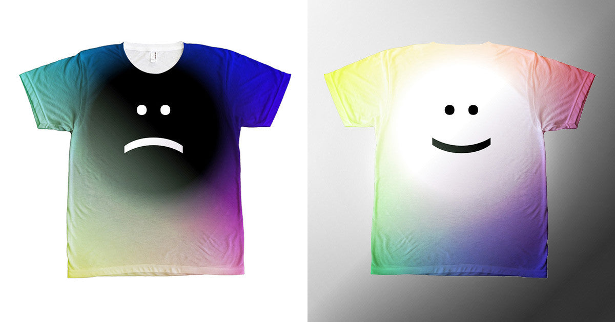 NONNUS moody/smiley | allover T - PL401 Sublimation Tshirt - American Apparel - ΚΑΛΟ Shop - 1