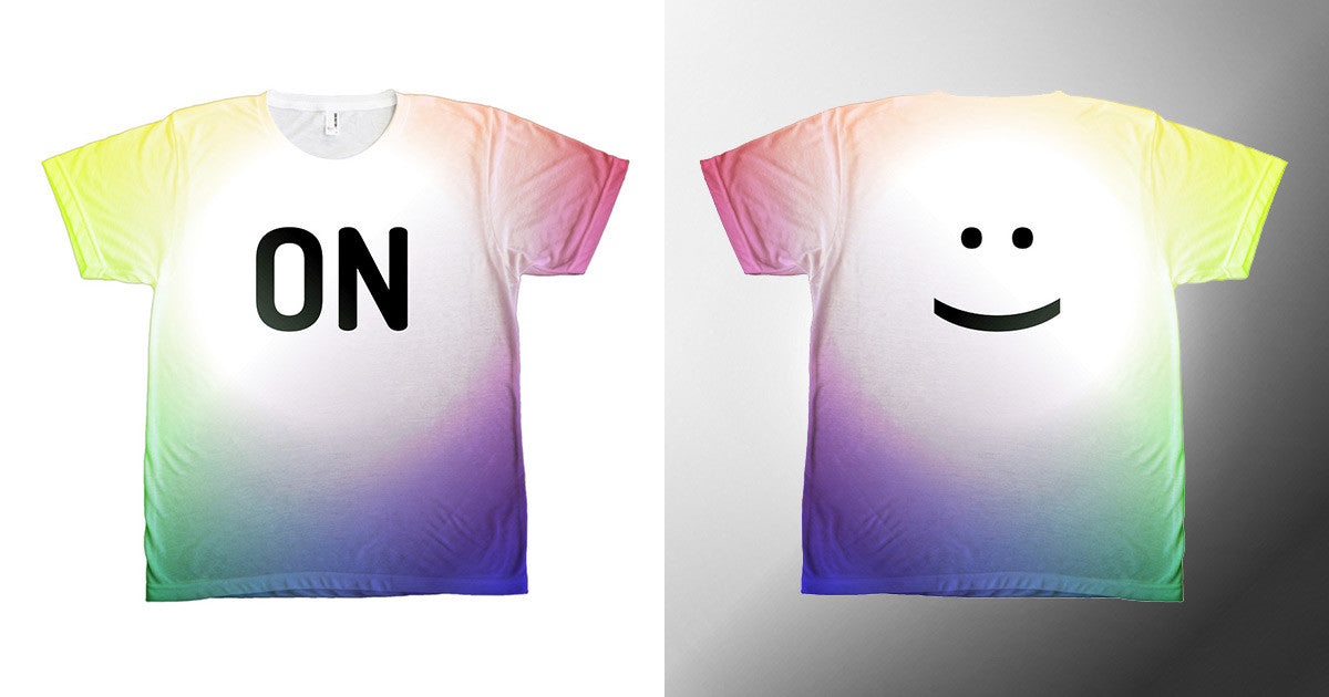 SUN on/smiley | allover T - PL401 Sublimation Tshirt - American Apparel - ΚΑΛΟ Shop - 1