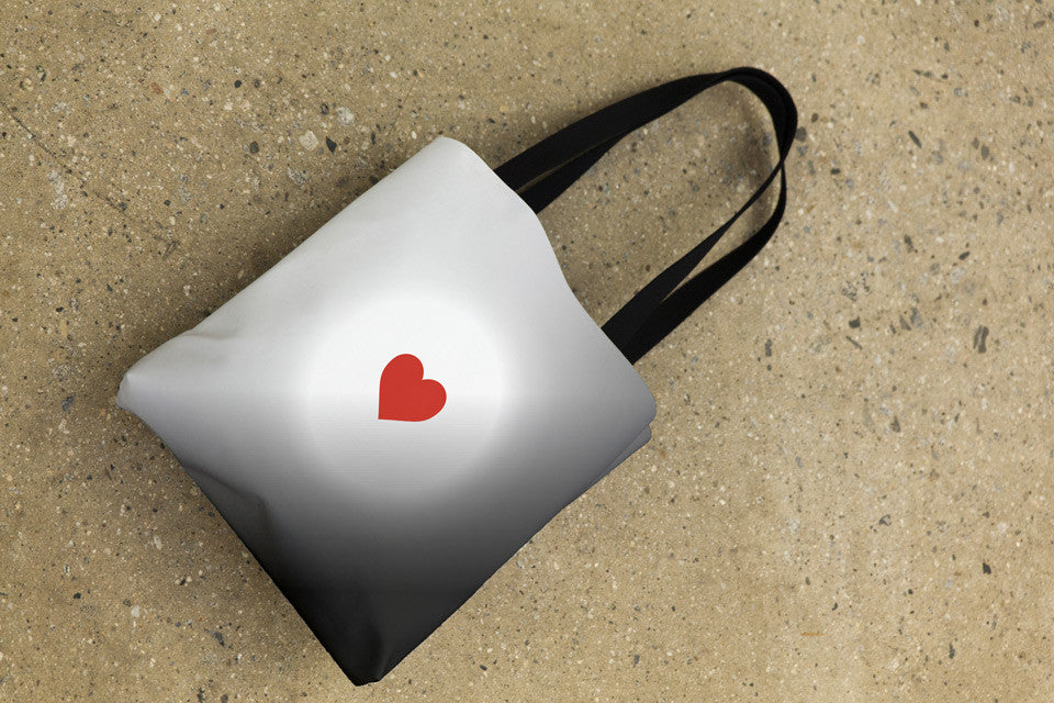 SUNNON red/cyan heart | Allover Tote - All-Over Tote 15x15 in - Printful - ΚΑΛΟ Shop - 4