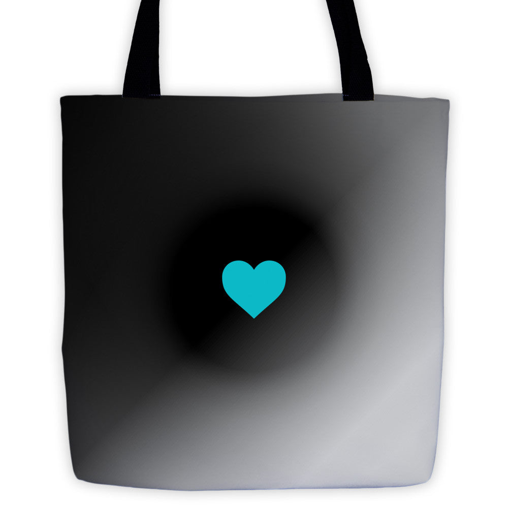 SUNNON red/cyan heart | Allover Tote - All-Over Tote 15x15 in - Printful - ΚΑΛΟ Shop - 3